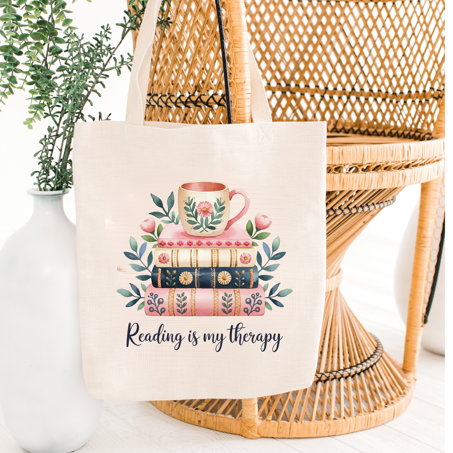 Books lover tote bag