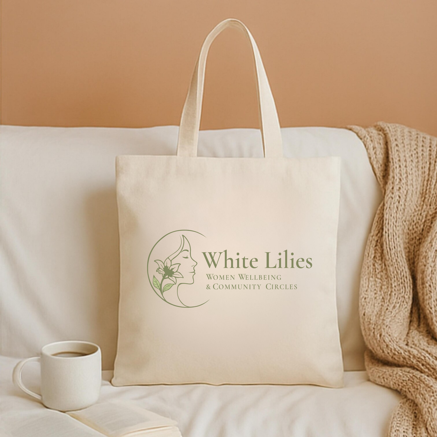 White Lilies Tote Bag